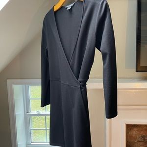 American Apparel Black Wrap Dress